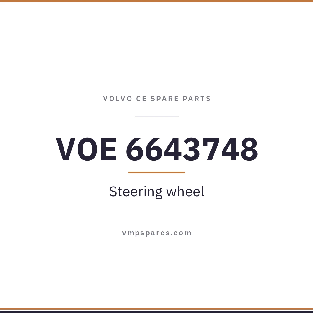 VOE 6643748 – Steering wheel
