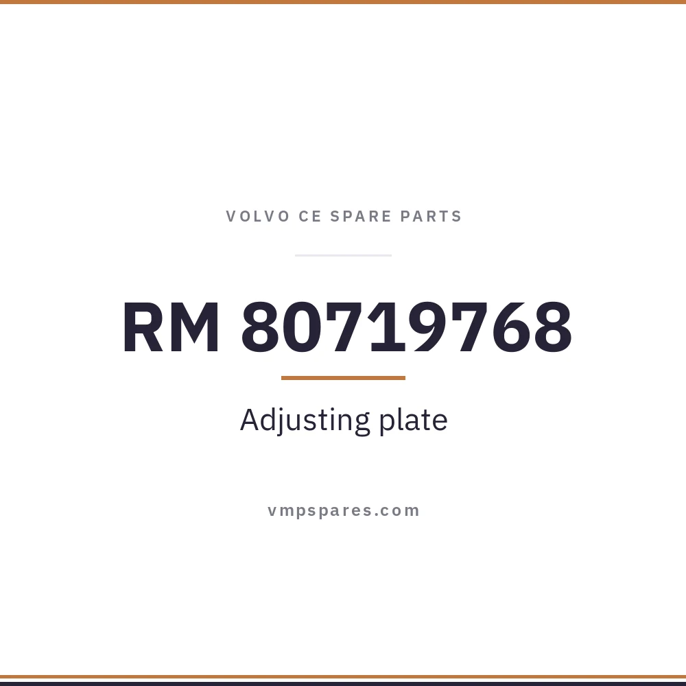 RM 80719768 – Adjusting plate