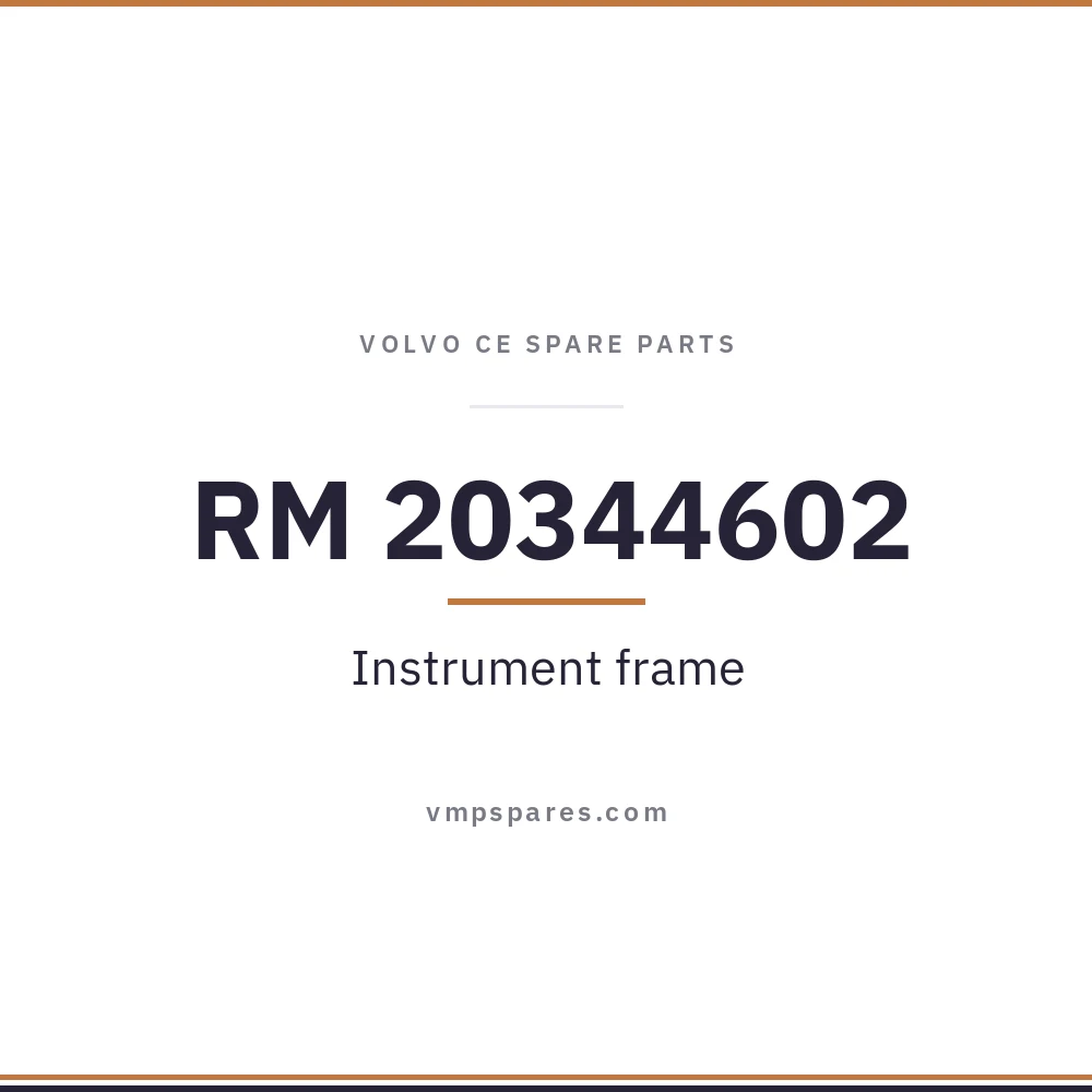 RM 20344602 – Instrument frame