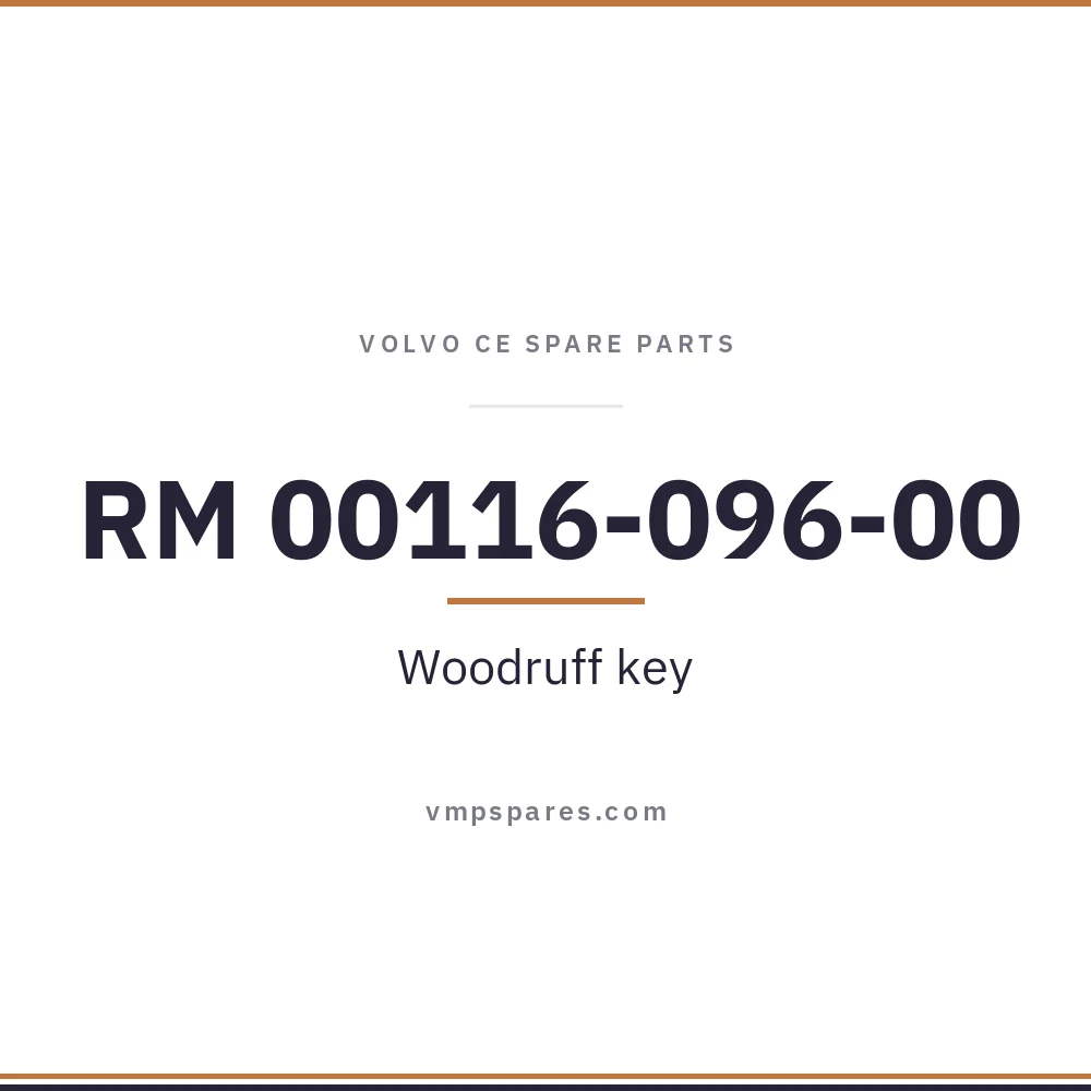 RM 00116-096-00 – Woodruff key