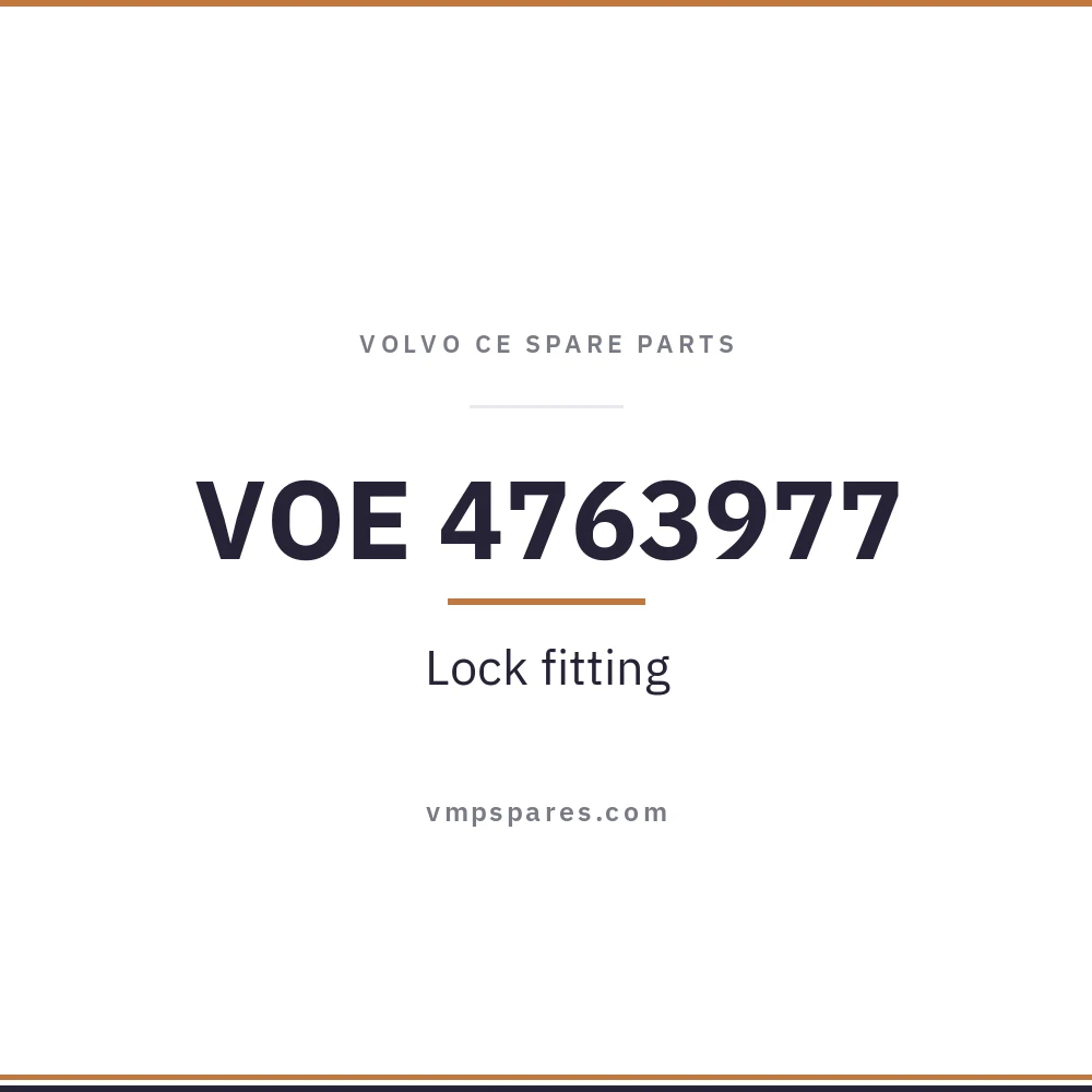 VOE 4763977 – Lock fitting