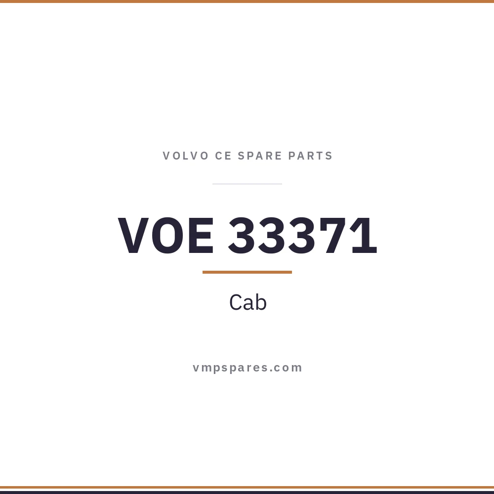 VOE 33371 – Cab