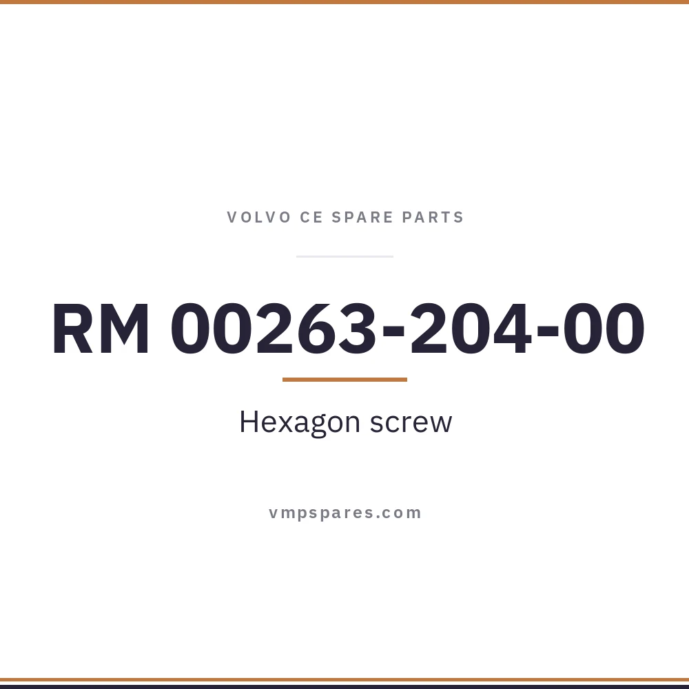 RM 00263-204-00 – Hexagon screw