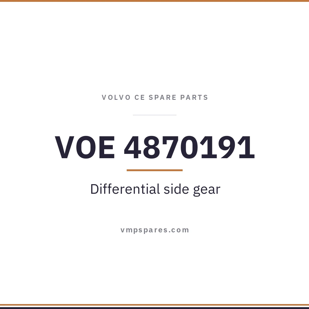 VOE 4870191 – Differential side gear
