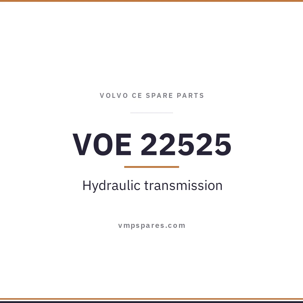 VOE 22525 – Hydraulic transmission