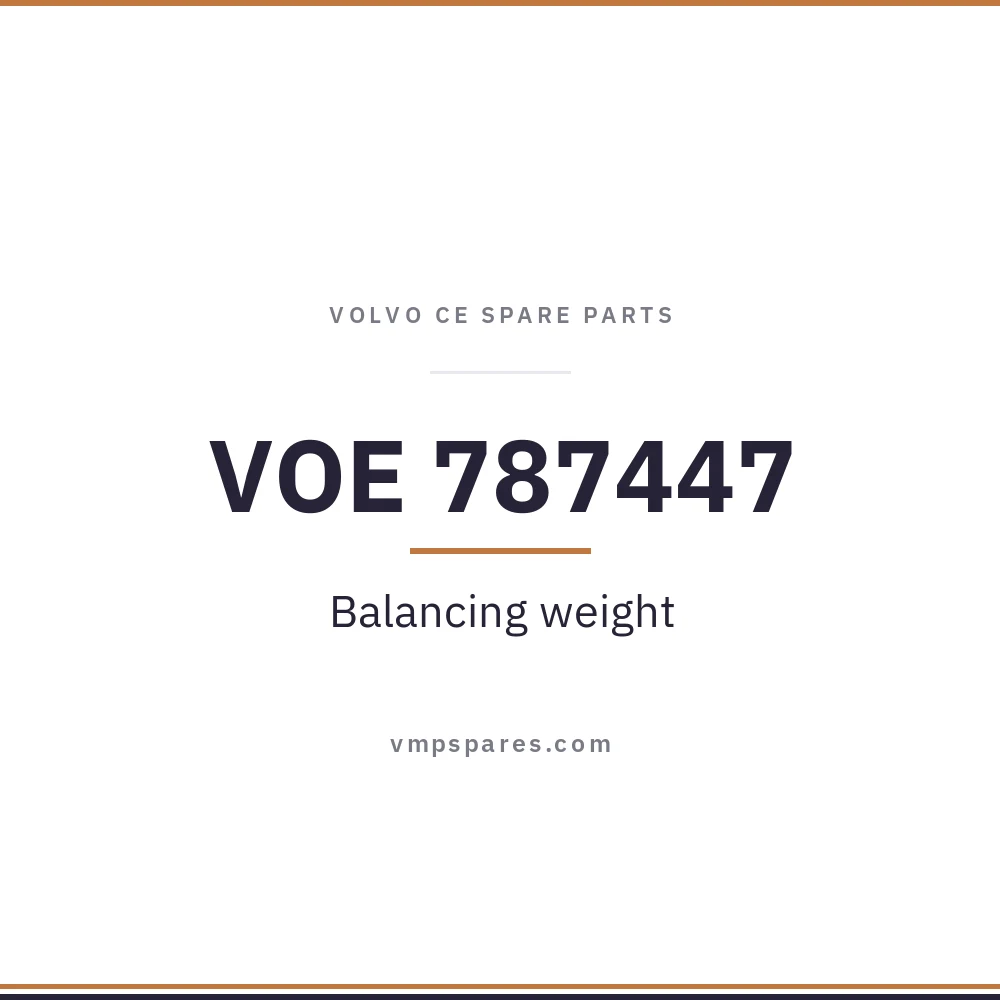 VOE 787447 – Balancing weight