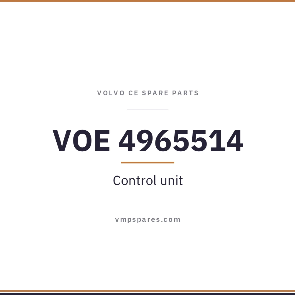 VOE 4965514 – Control unit