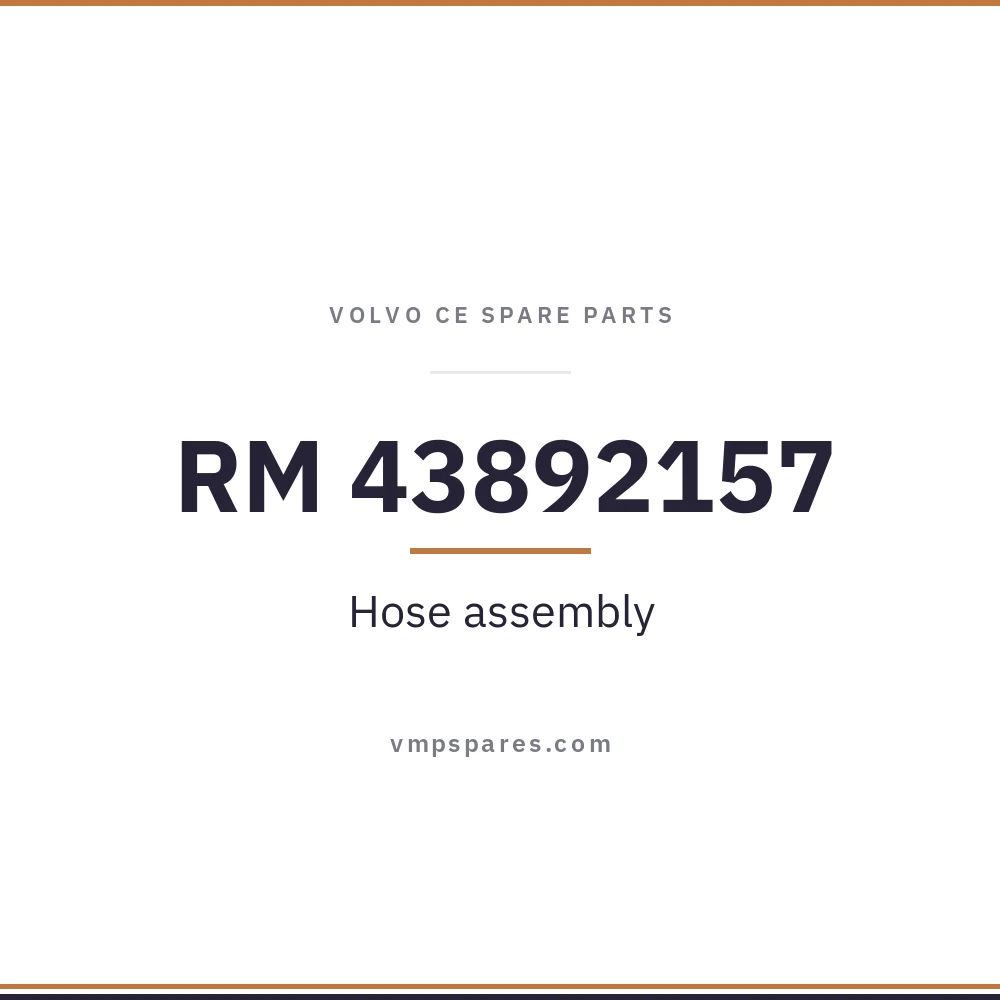 RM 43892157 – Hose assembly