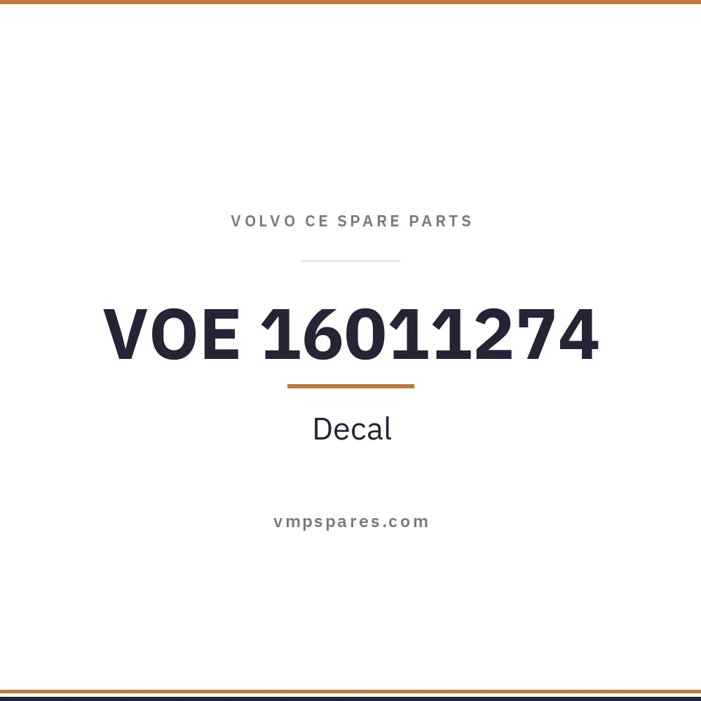 VOE 16011274 – Decal