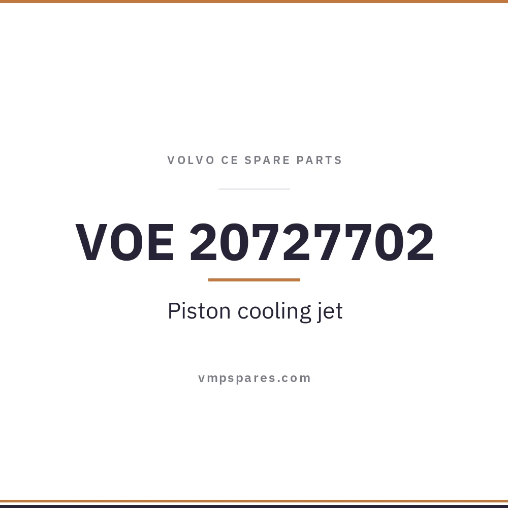 VOE 20727702 – Piston cooling jet
