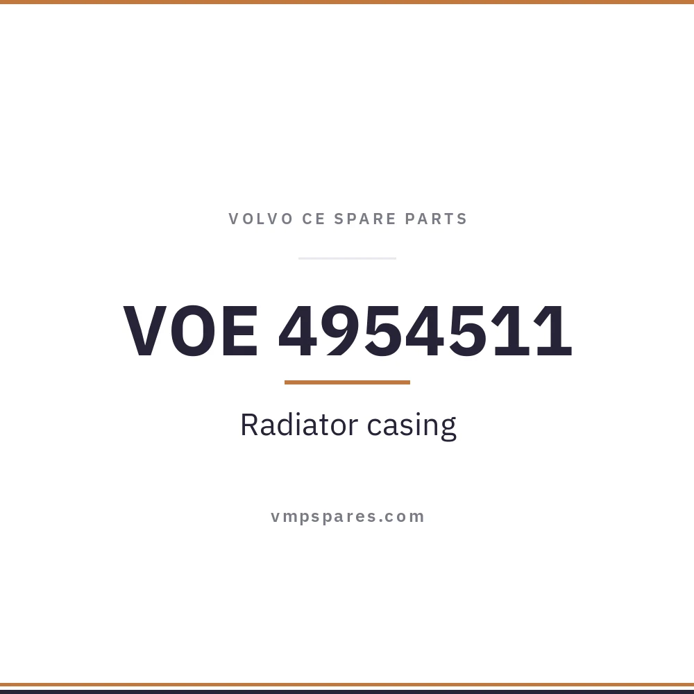 VOE 4954511 – Radiator casing