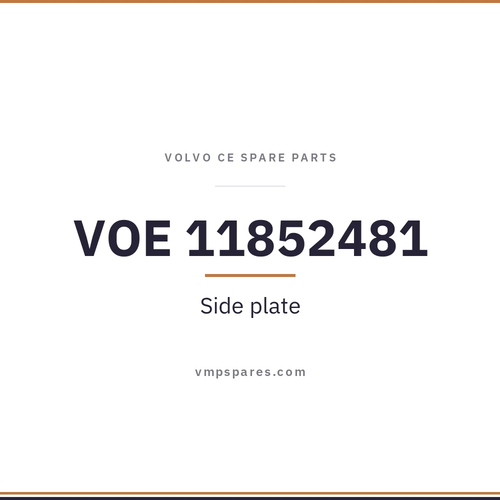 VOE 11852481 – Side plate