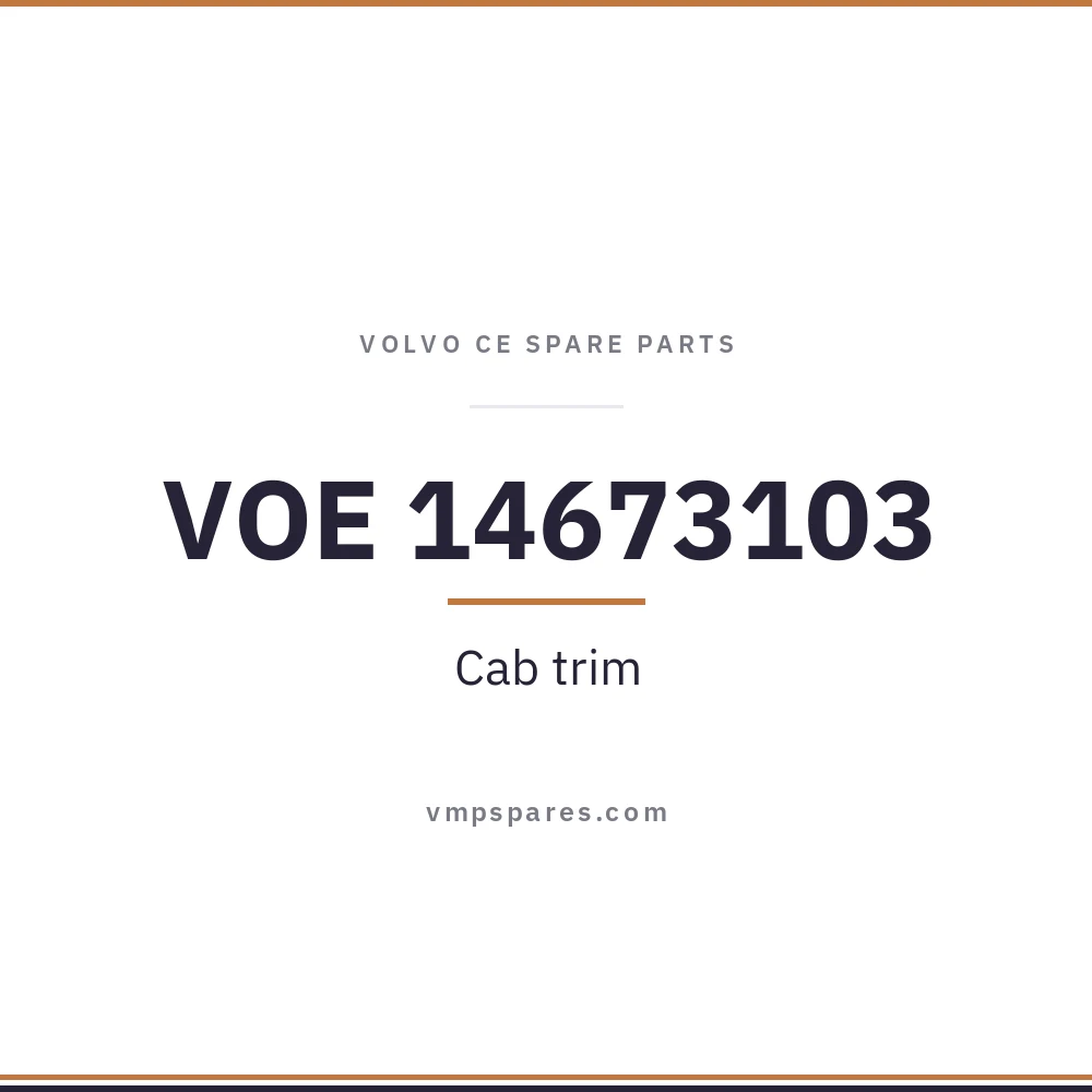 VOE 14673103 – Cab trim