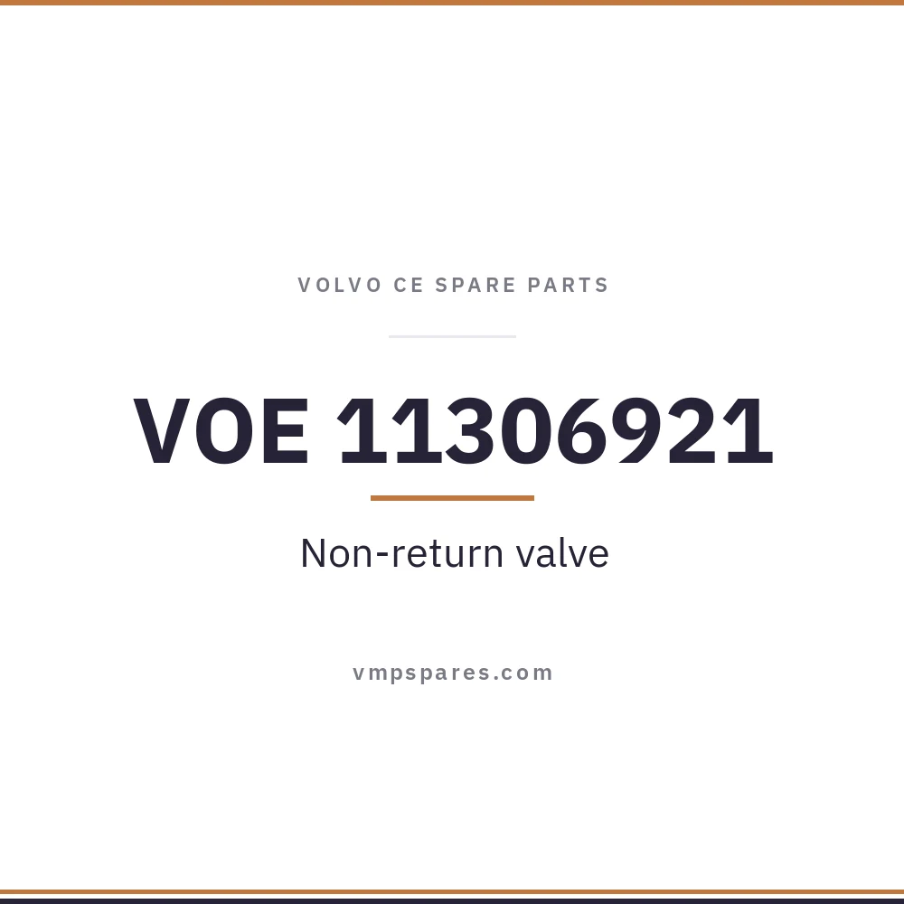 VOE 11306921 – Non-return valve