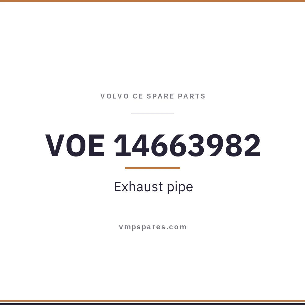 VOE 14663982 – Exhaust pipe