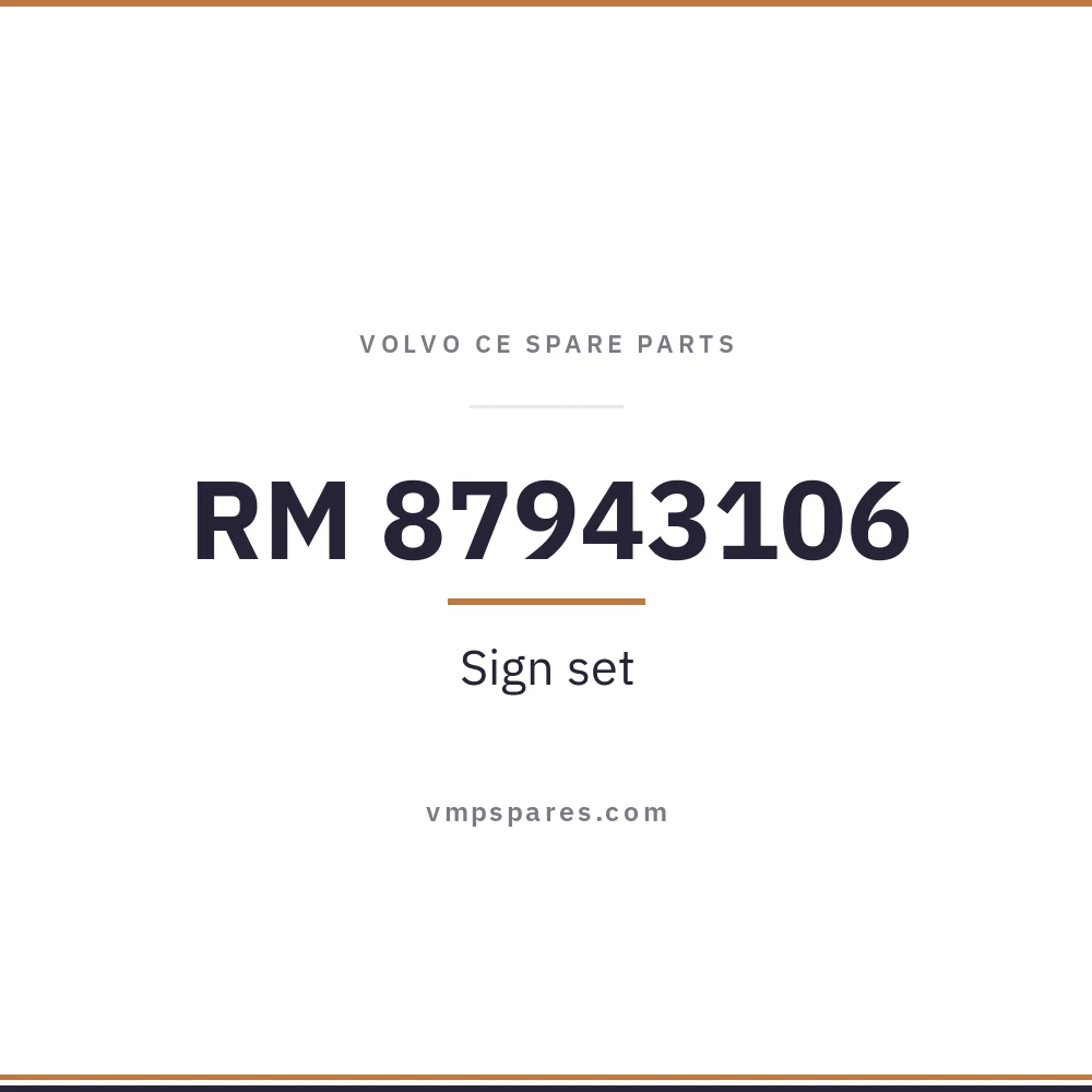 RM 87943106 – Sign set