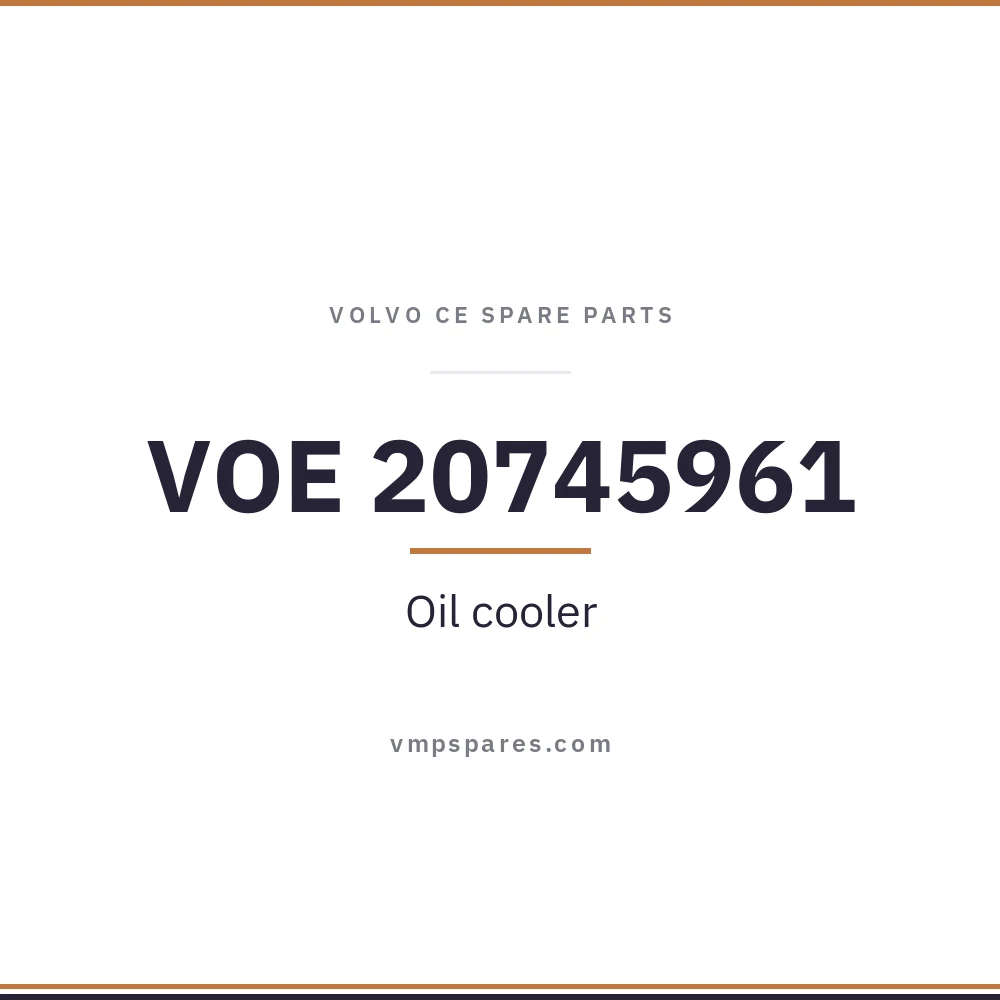 VOE 20745961 – Oil cooler