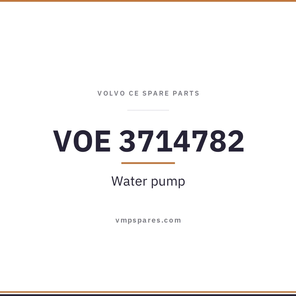 VOE 3714782 – Water pump