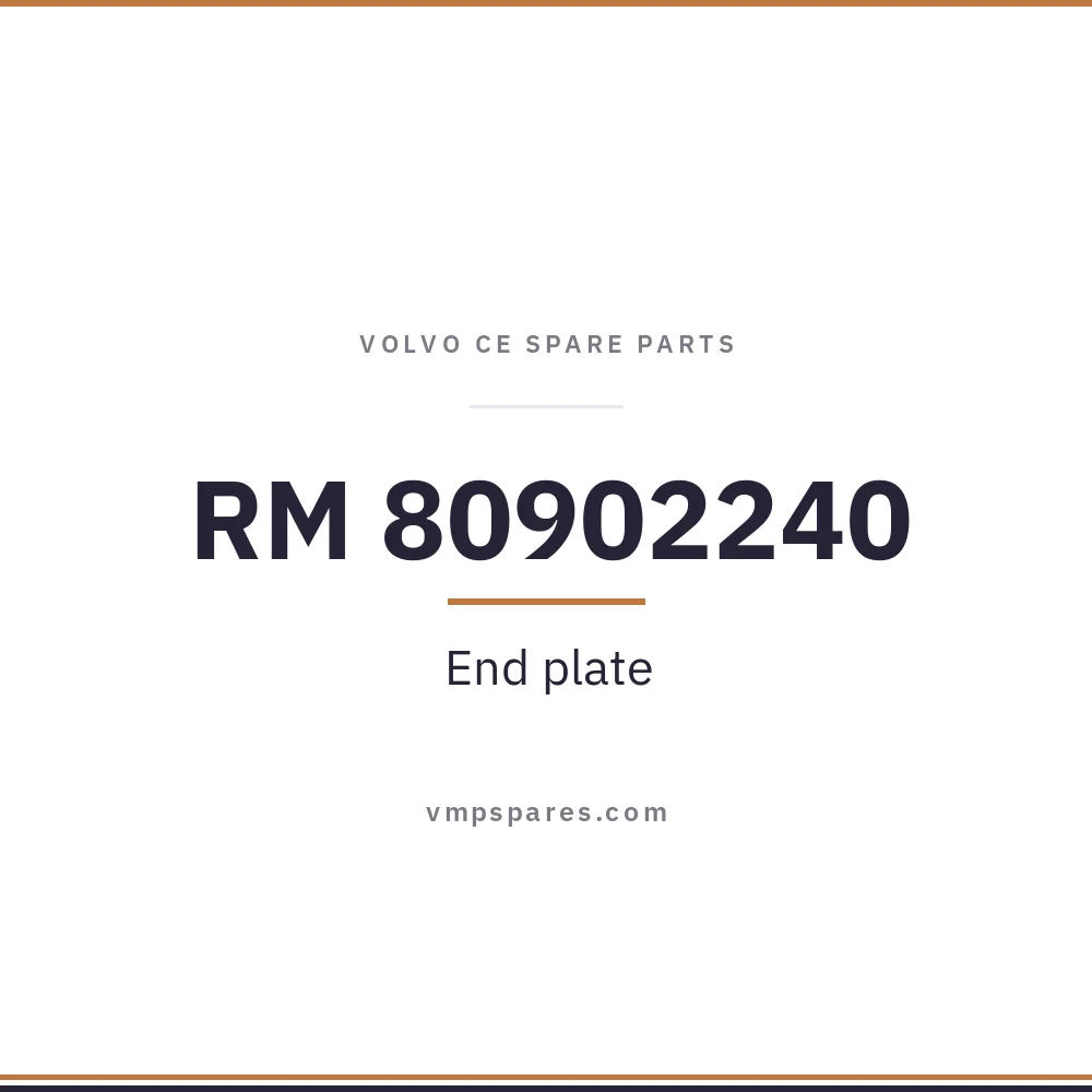 RM 80902240 – End plate