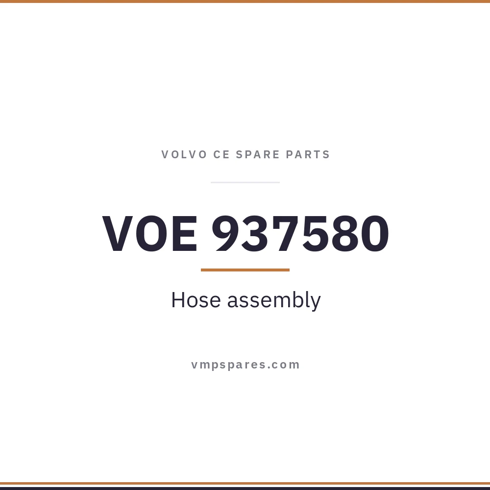 VOE 937580 – Hose assembly