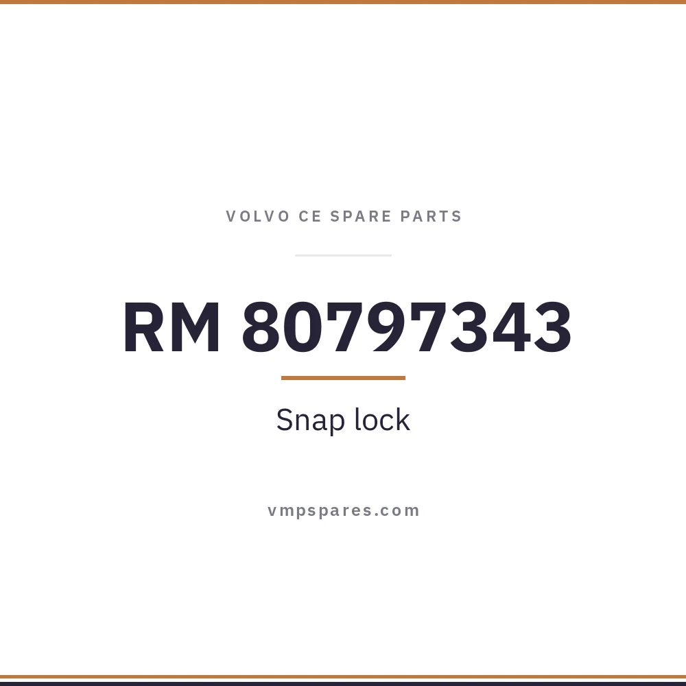 RM 80797343 – Snap lock