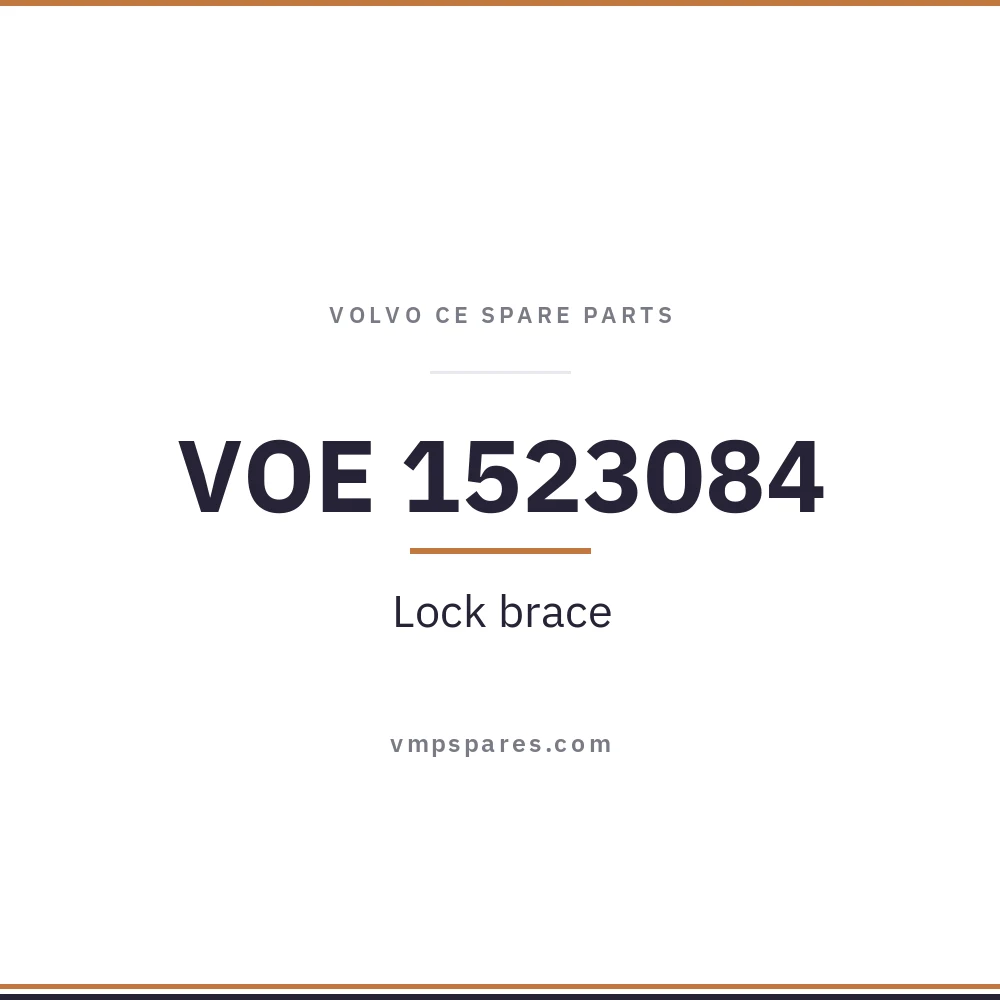 VOE 1523084 – Lock brace