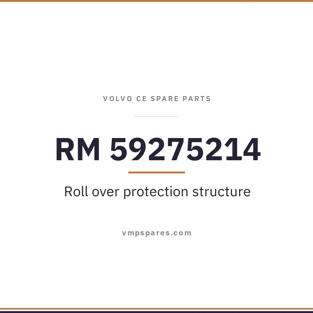 RM 59275214 – Roll over protection structure
