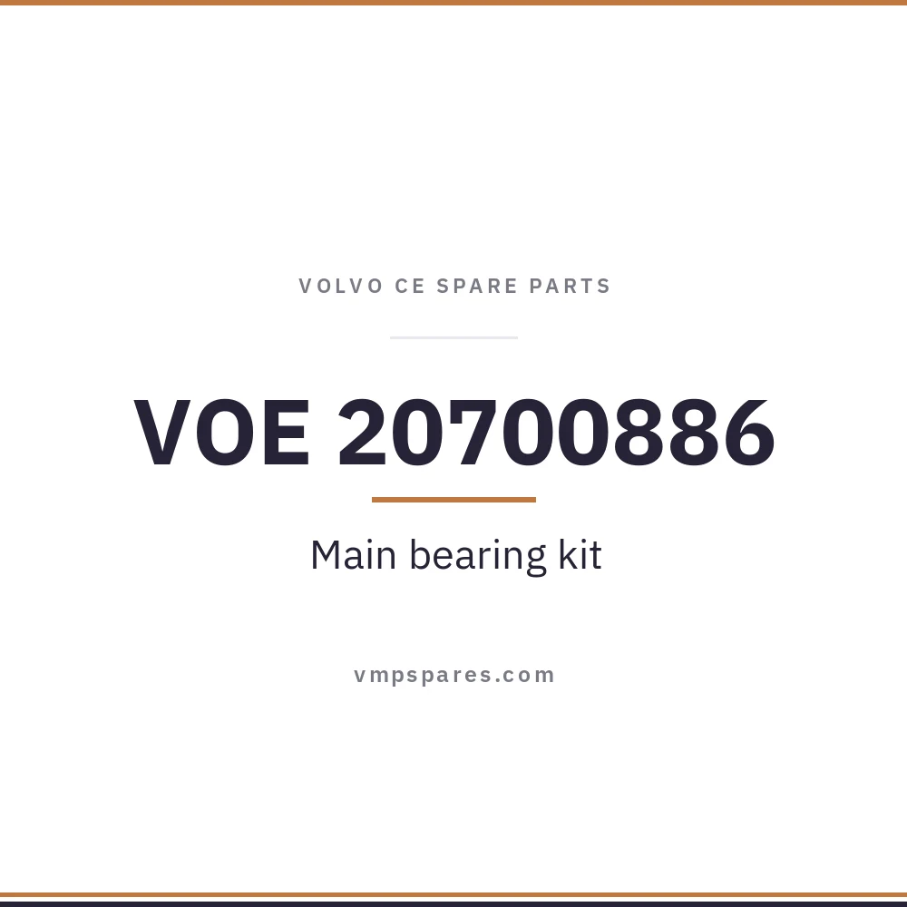 VOE 20700886 – Main bearing kit
