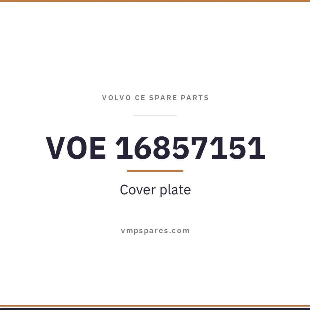 VOE 16857151 – Cover plate