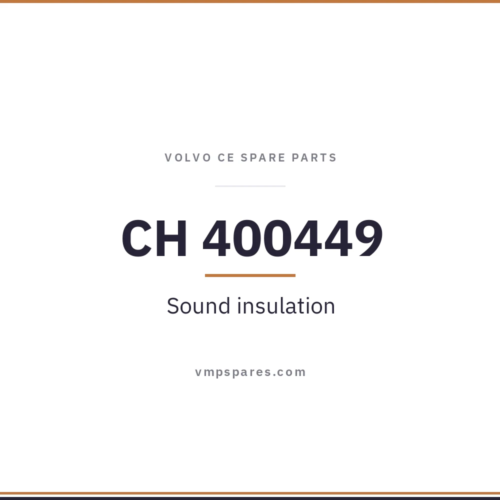 CH 400449 – Sound insulation