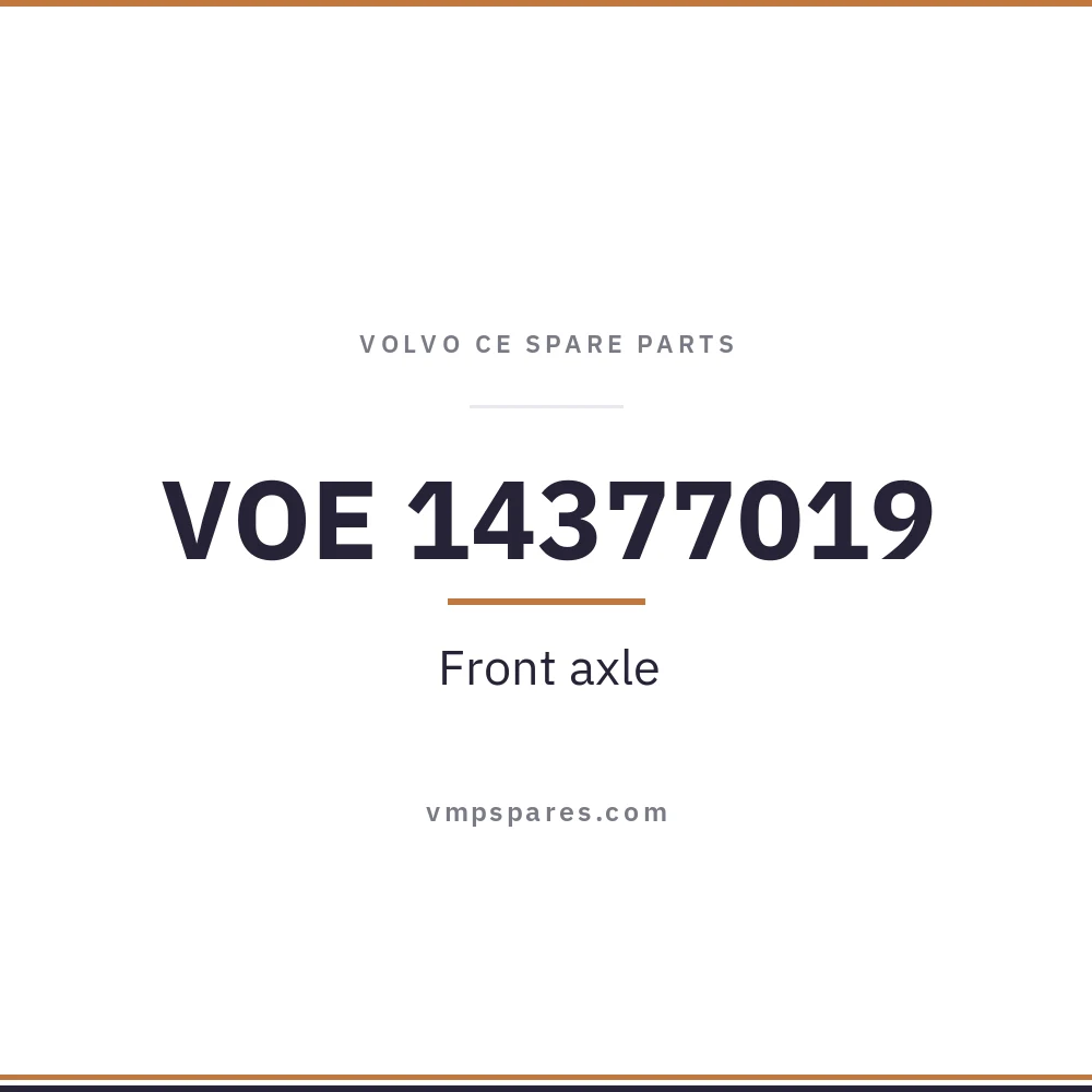 VOE 14377019 – Front axle