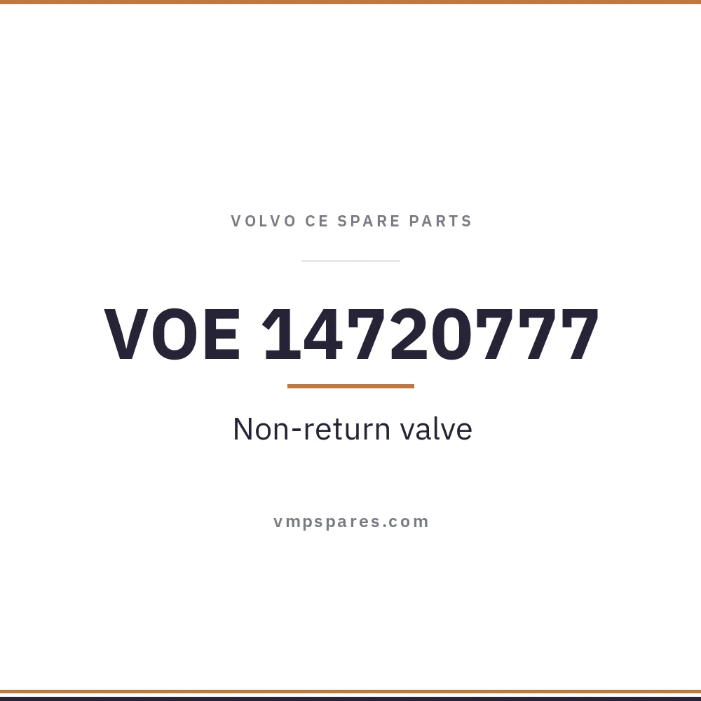 VOE 14720777 – Non-return valve