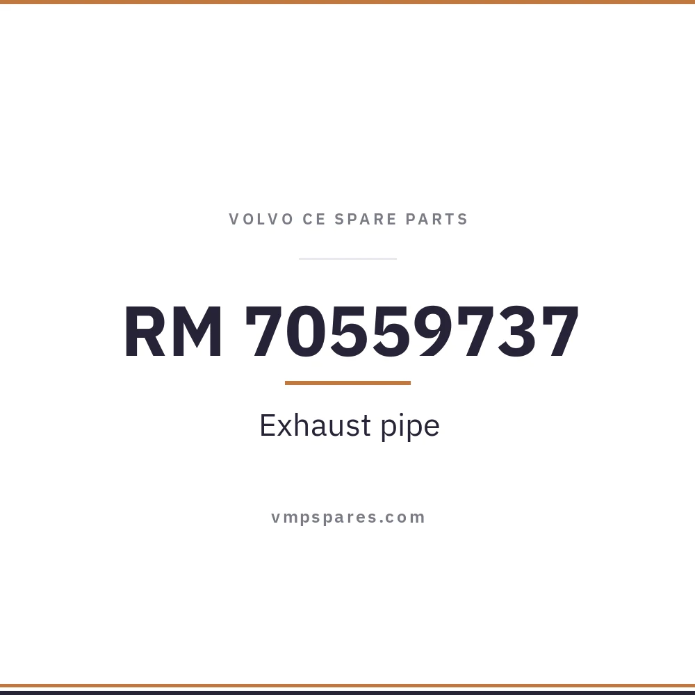 RM 70559737 – Exhaust pipe