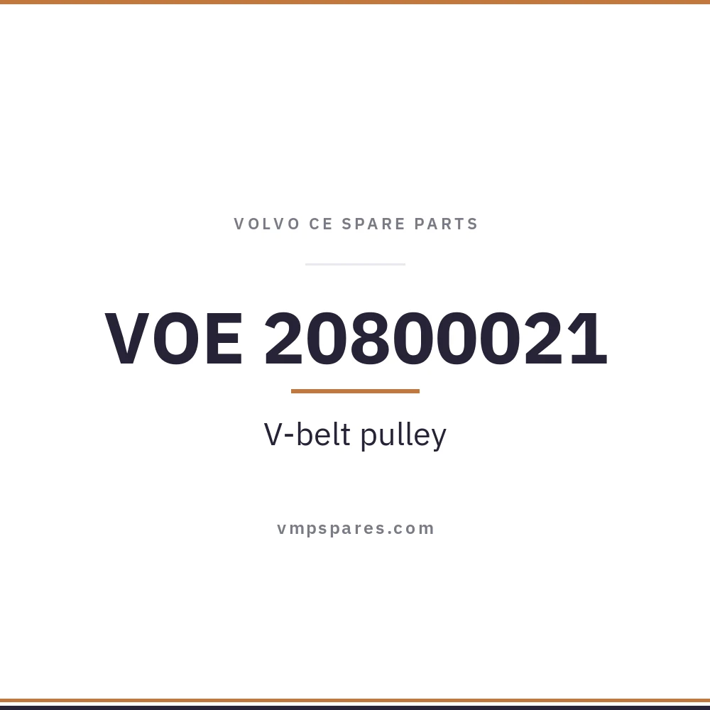 VOE 20800021 – V-belt pulley