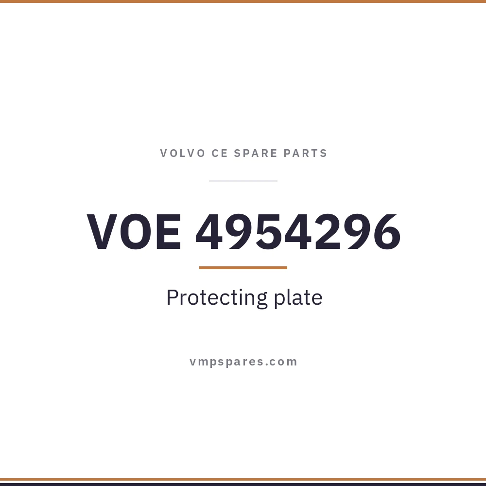 VOE 4954296 – Protecting plate