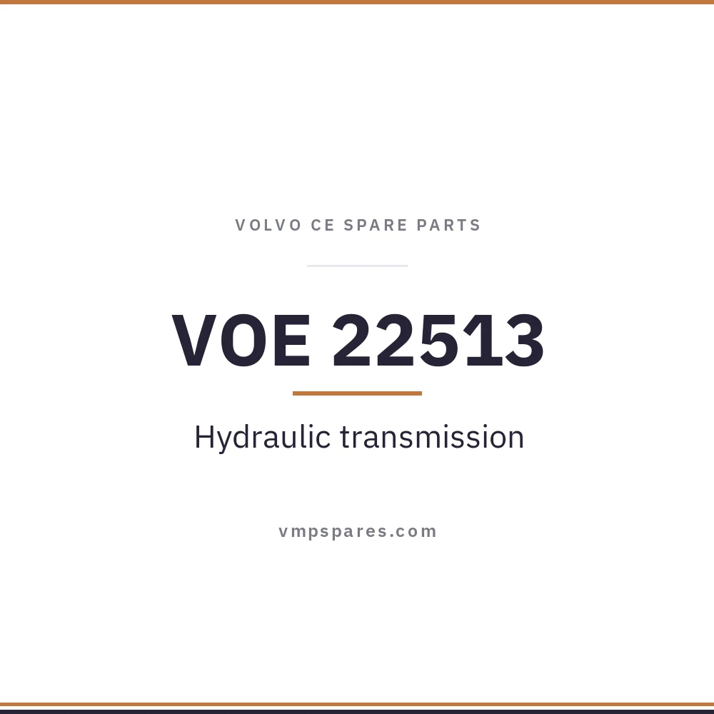 VOE 22513 – Hydraulic transmission