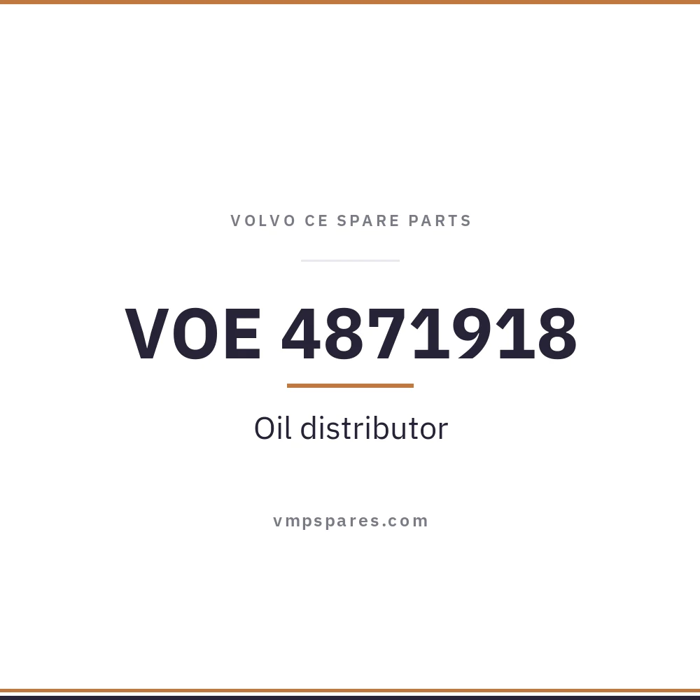 VOE 4871918 – Oil distributor