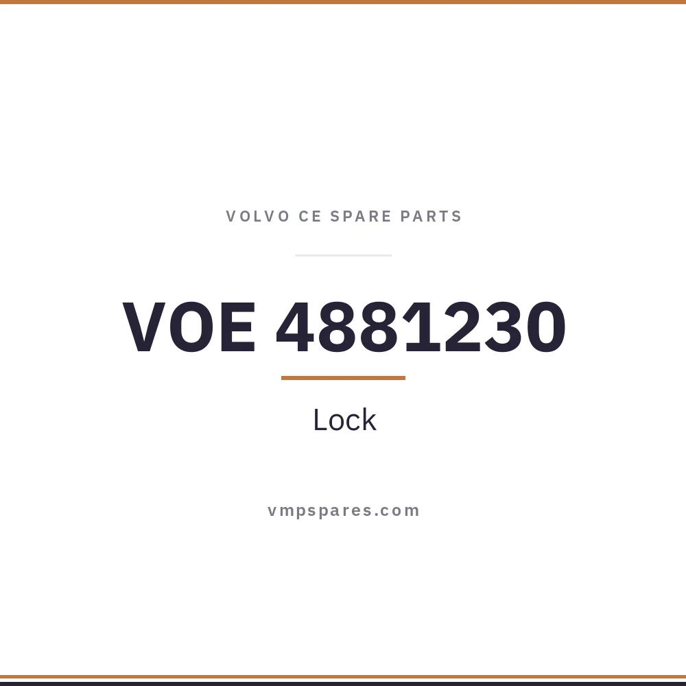 VOE 4881230 – Lock