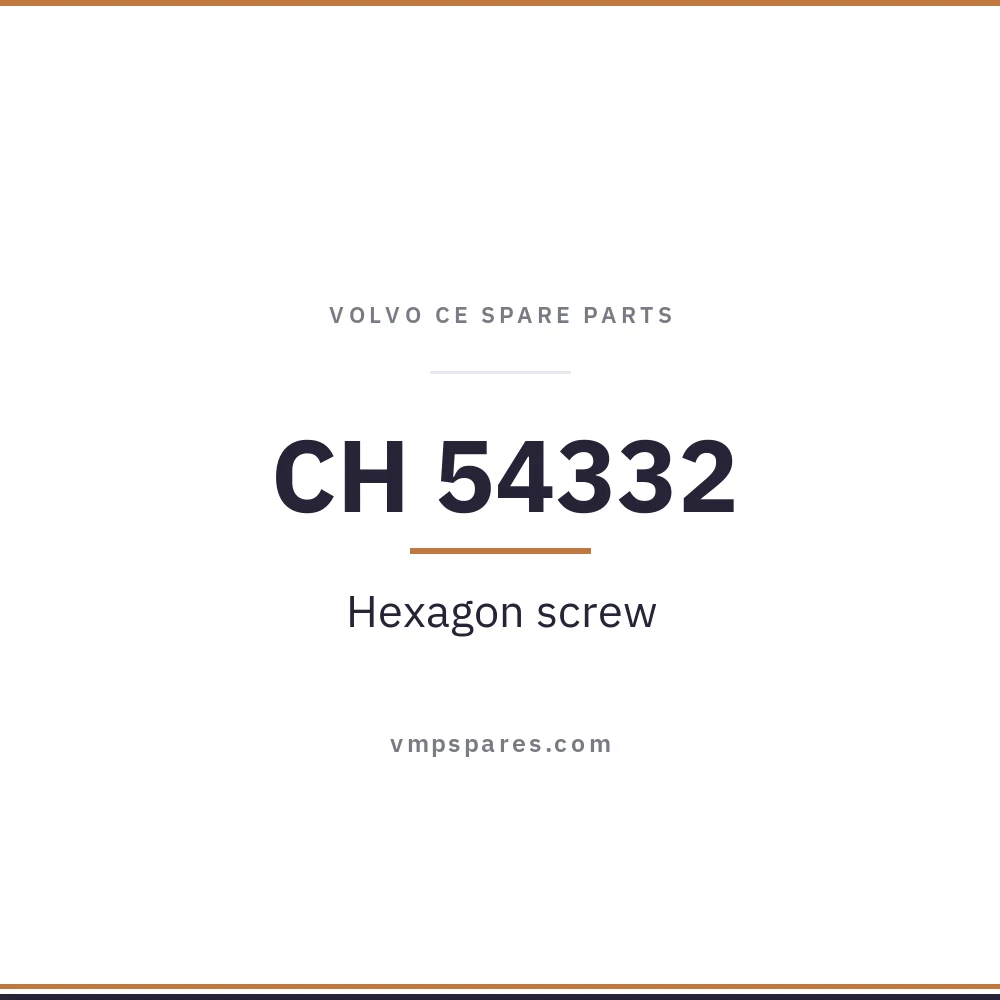 CH 54332 – Hexagon screw
