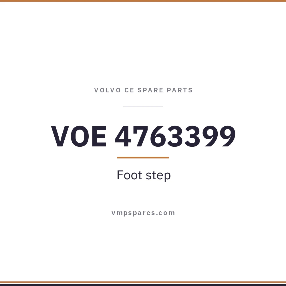 VOE 4763399 – Foot step
