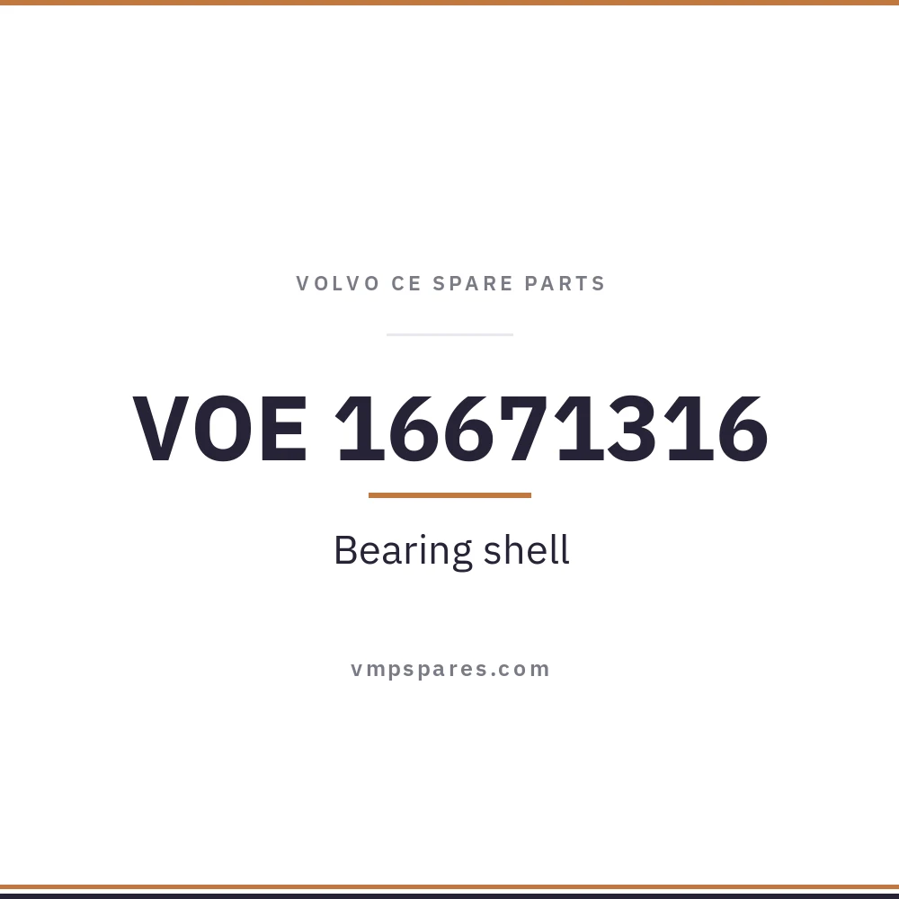 VOE 16671316 – Bearing shell