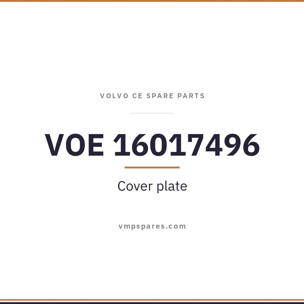 VOE 16017496 – Cover plate