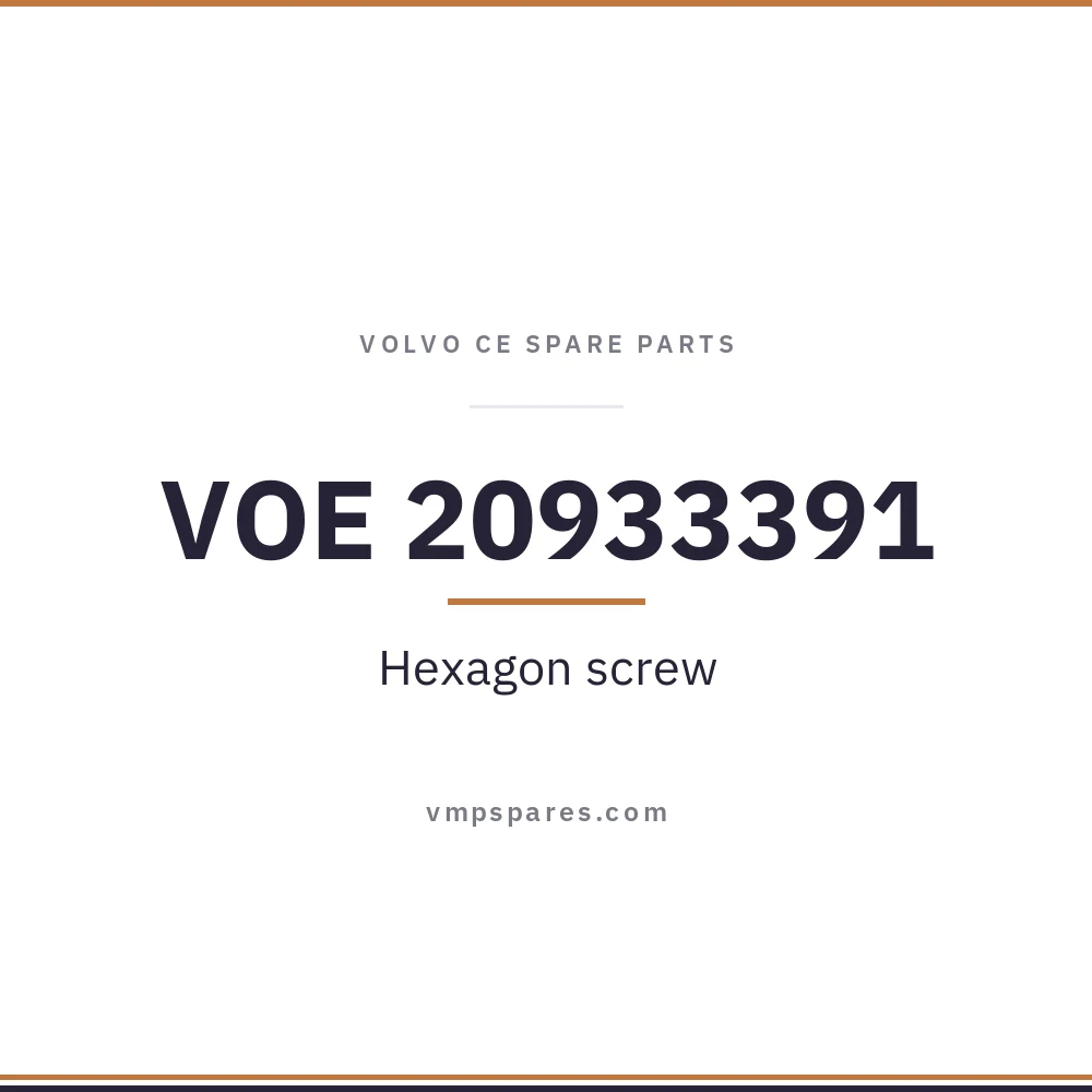 VOE 20933391 – Hexagon screw