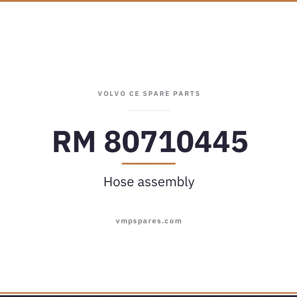 RM 80710445 – Hose assembly