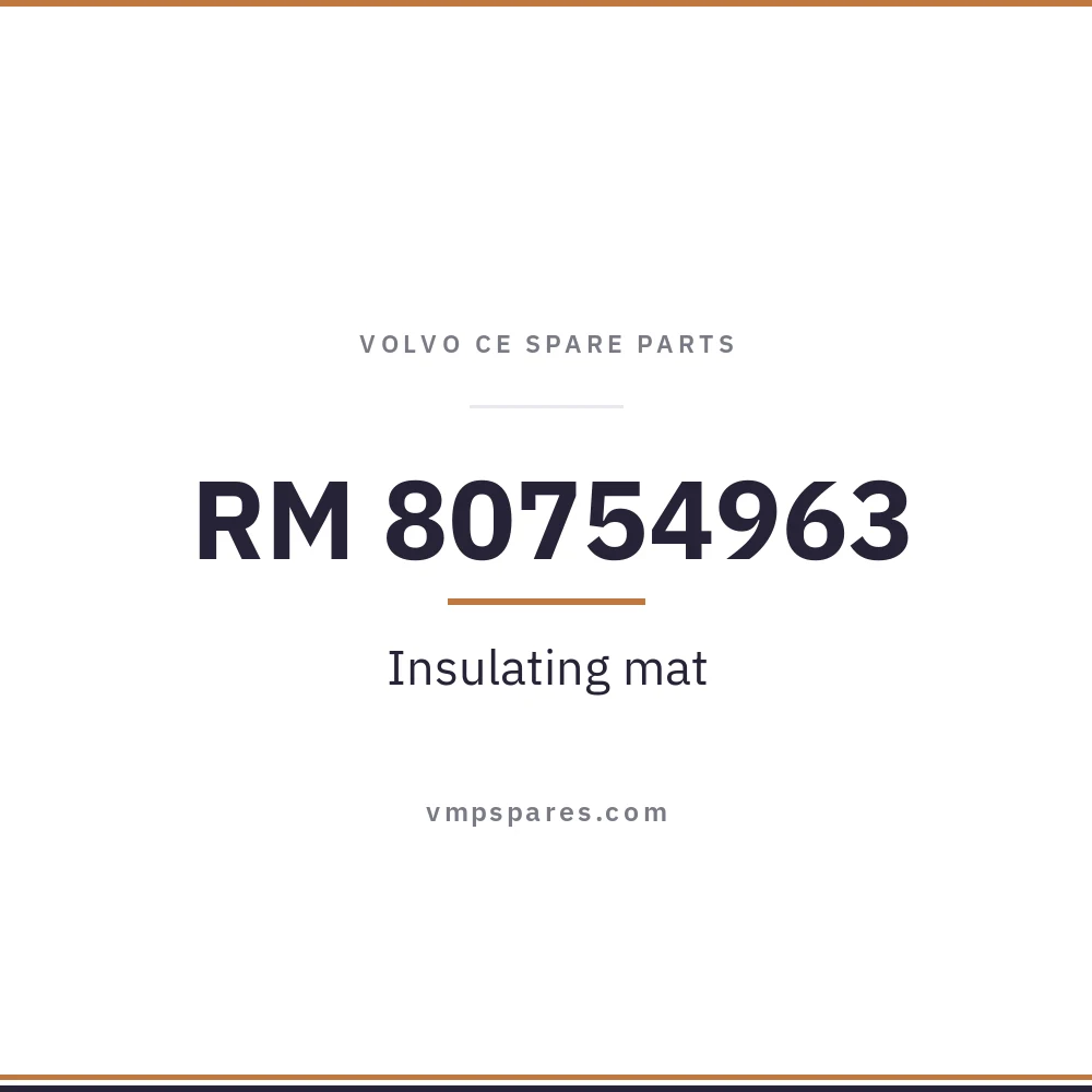 RM 80754963 – Insulating mat