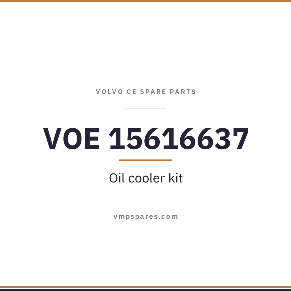 VOE 15616637 – Oil cooler kit