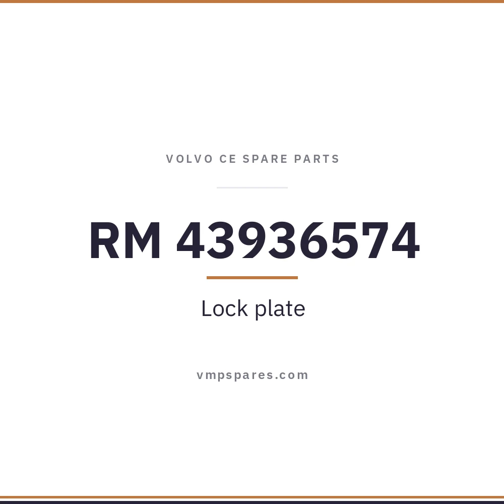 RM 43936574 – Lock plate