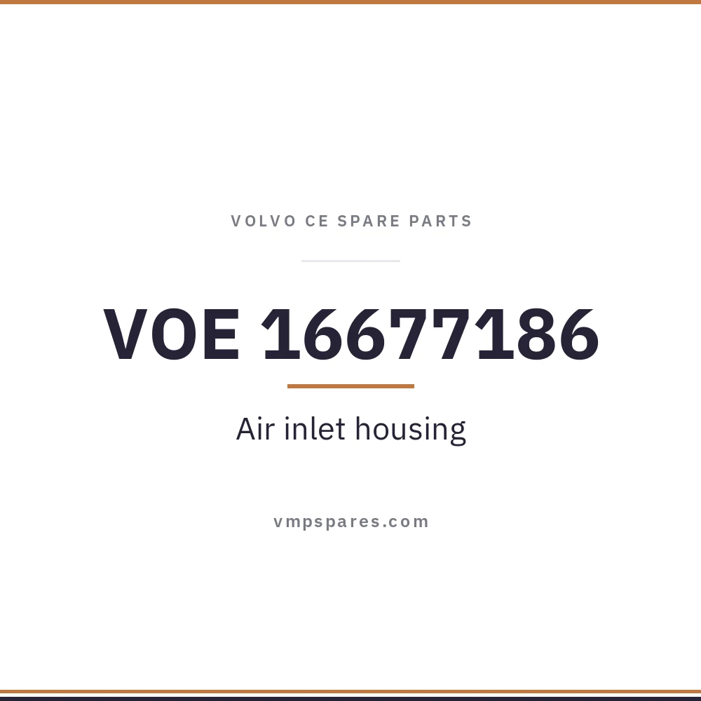 VOE 16677186 – Air inlet housing