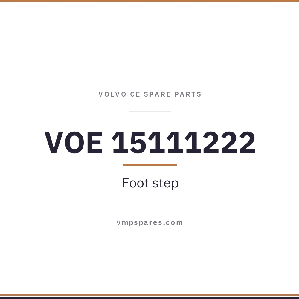 VOE 15111222 – Foot step