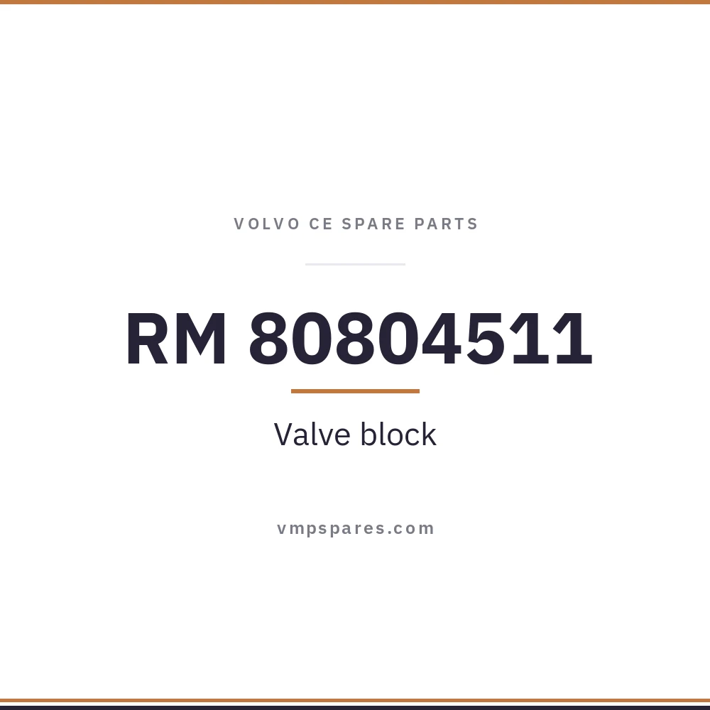 RM 80804511 – Valve block